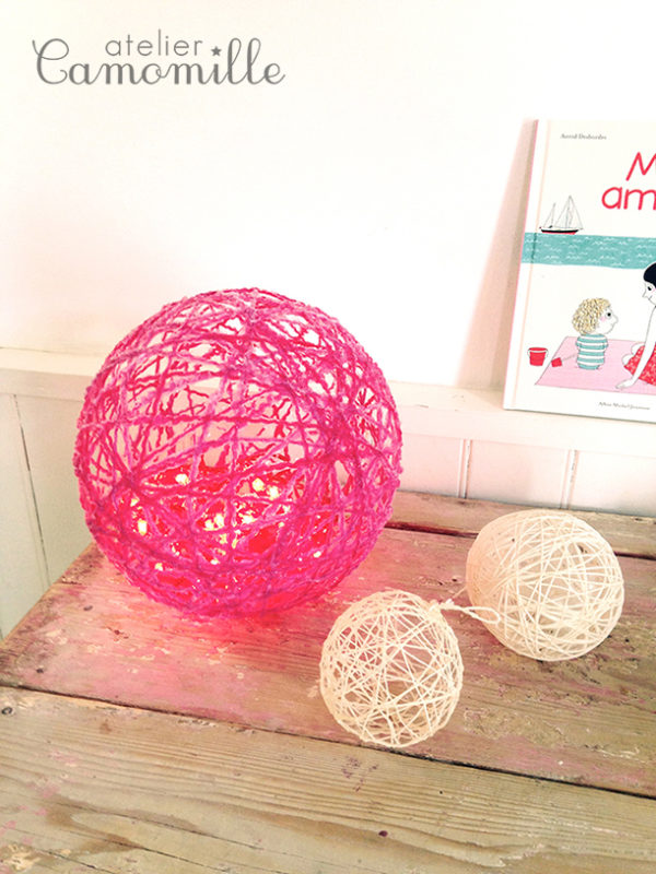 Atelier boule déco lumineuse