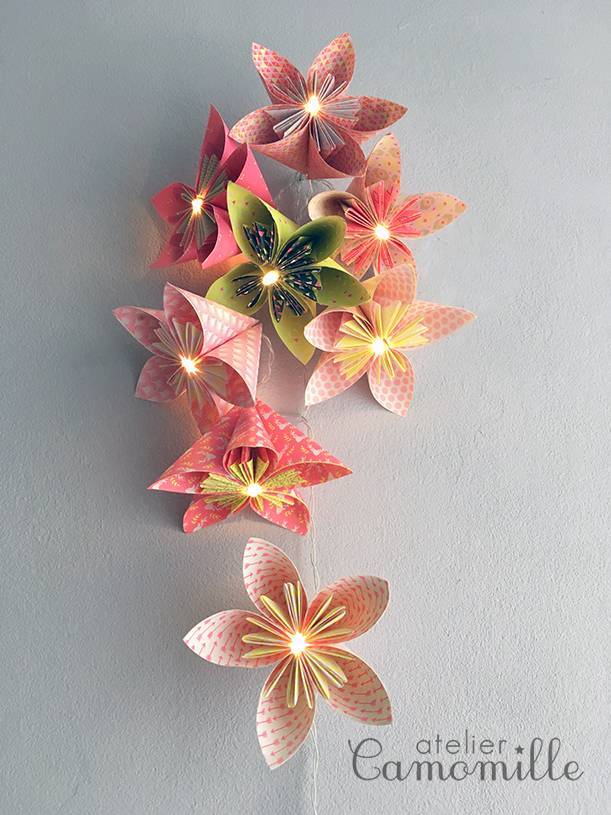 ATELIER CAMOMILLE · Camille Baudoin Guirlande lumineuse fleurs