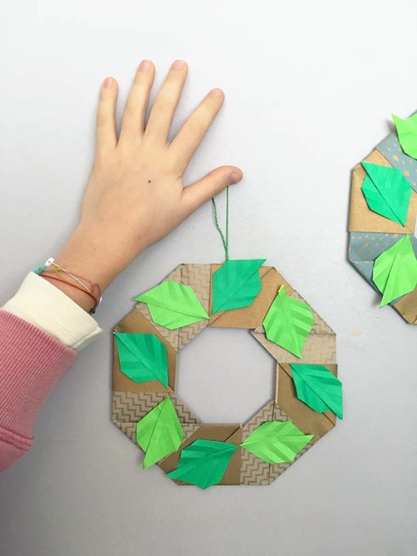 Atelier couronne de Noël origami – Image 2