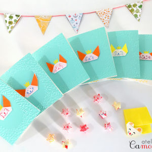 Carte embossage festif chat