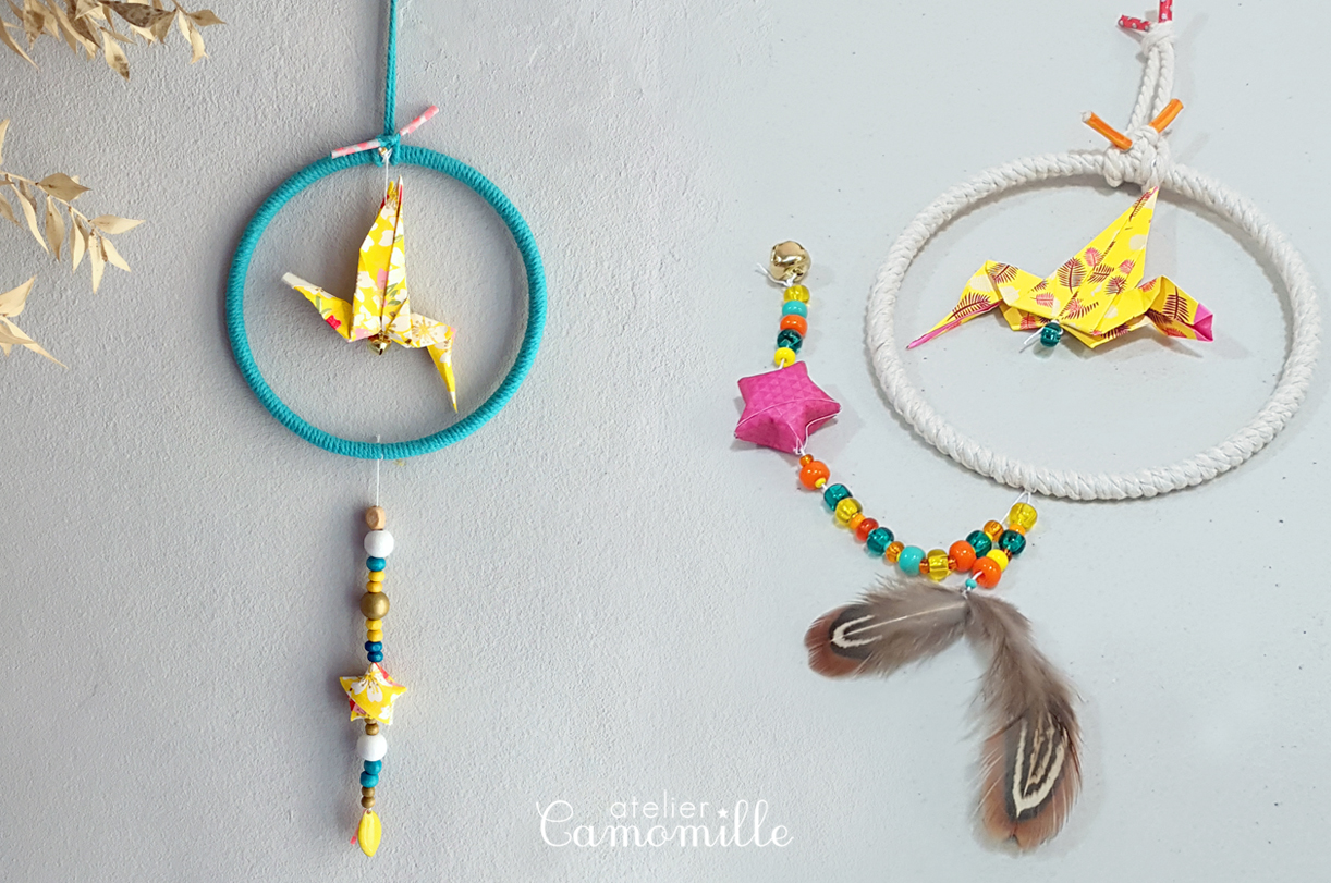 Atelier mini attrape-rêves origami