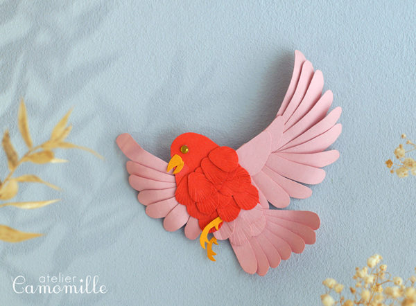 Atelier oiseau japonais kirigami