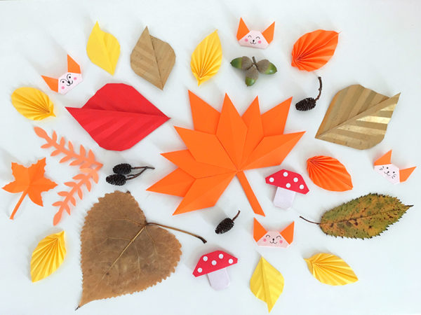 Atelier décoration automnale origami