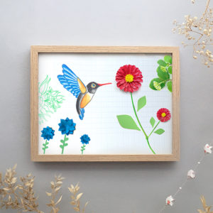 Affiche animal totem • le colibri