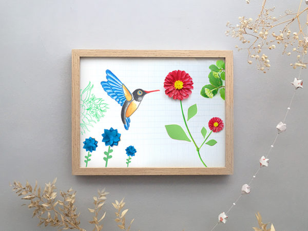 Affiche animal totem • le colibri