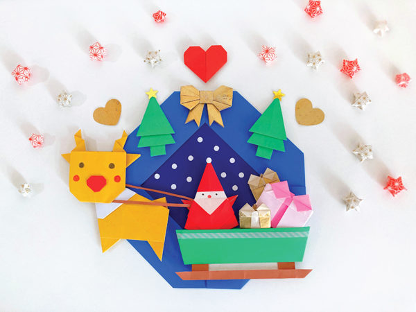 Atelier scénette de Noël origami