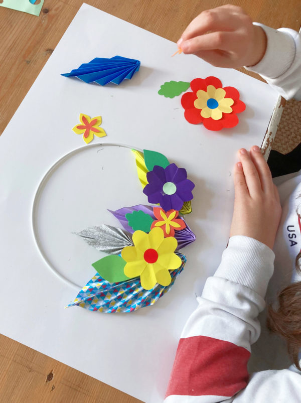 Atelier couronne florale en origami – Image 30