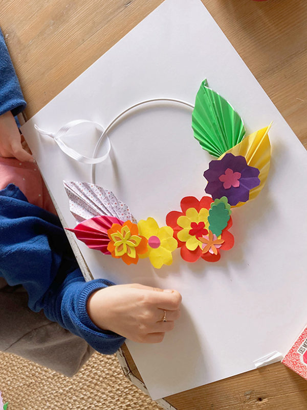 Atelier couronne florale en origami – Image 24