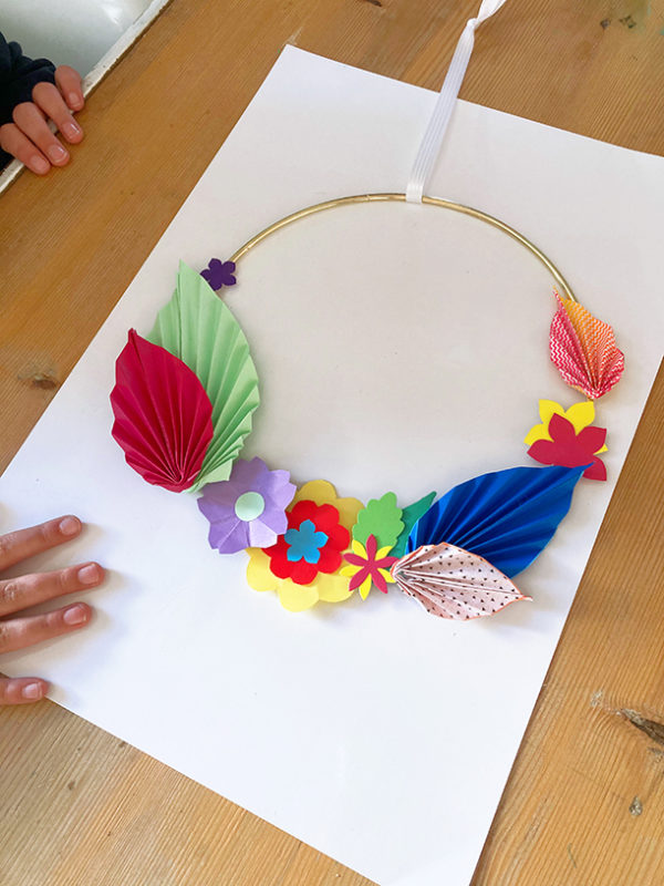 Atelier couronne florale en origami – Image 14
