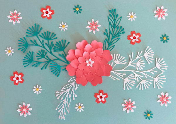 Cadre printanier papier découpé – Image 2