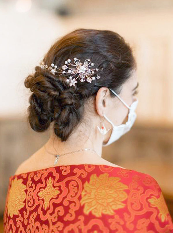 Parure de mariée en origami – Image 3