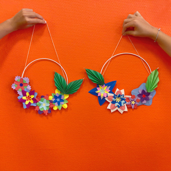 Atelier couronne florale en origami – Image 19