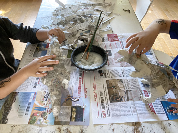 Atelier sculpture dino papier-mâché – Image 3