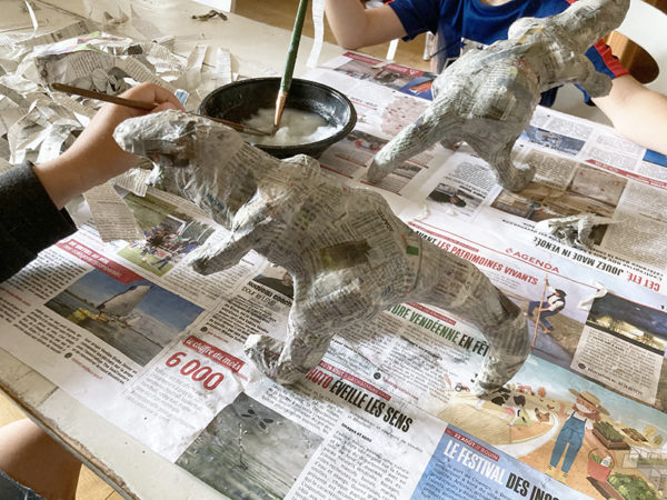 Atelier sculpture dino papier-mâché – Image 4