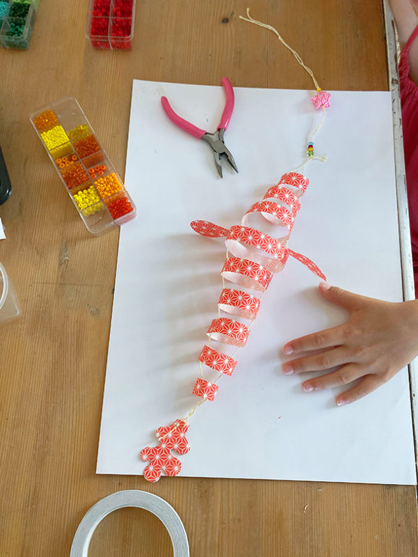 Atelier poisson japonais kirigami