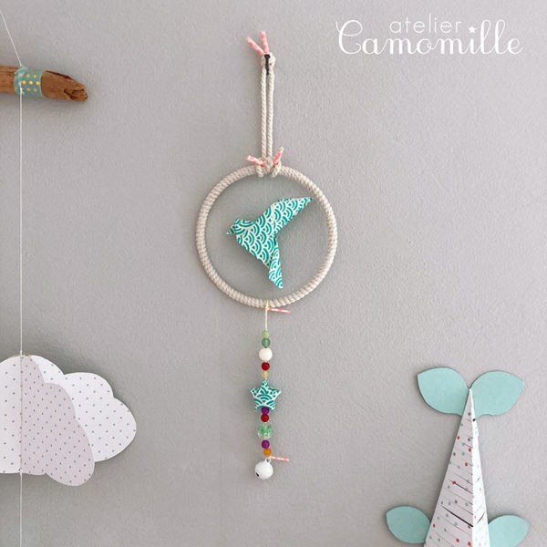 Attrape-rêves origami – petit modèle n°8