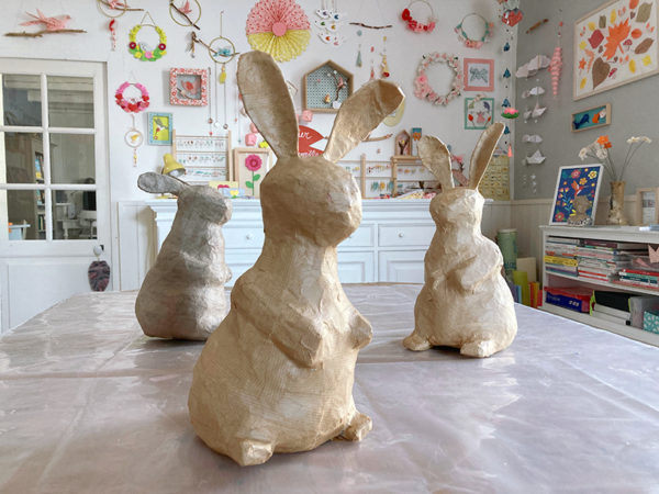 Atelier sculpture lapin papier-mâché – Image 16