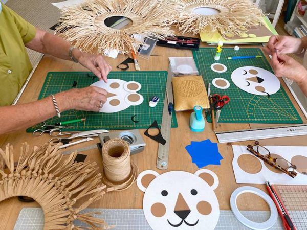 Atelier décoration murale raphia lion 1 – Image 4