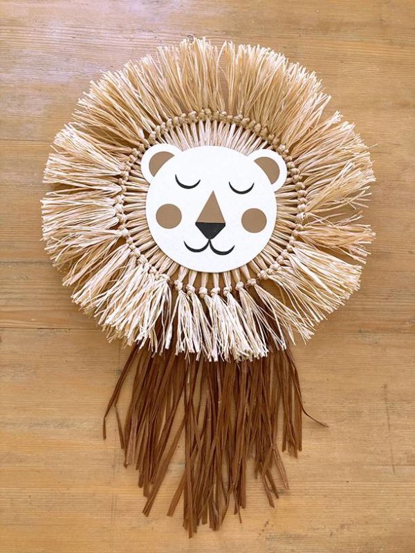 Atelier décoration murale raphia lion 1 – Image 6