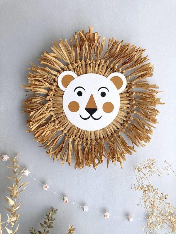 Atelier décoration murale raphia lion 1 – Image 8