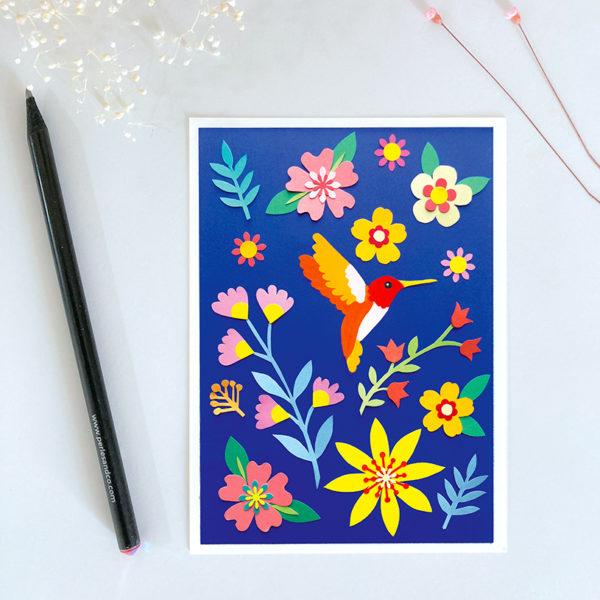 Carte animal totem • Le colibri 2