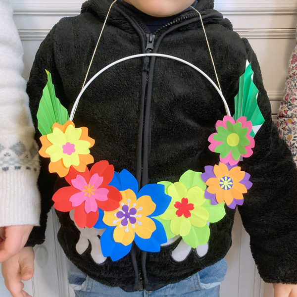 Atelier couronne florale en origami – Image 11