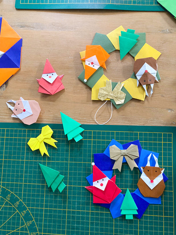 Atelier couronne de Noël origami – Image 9