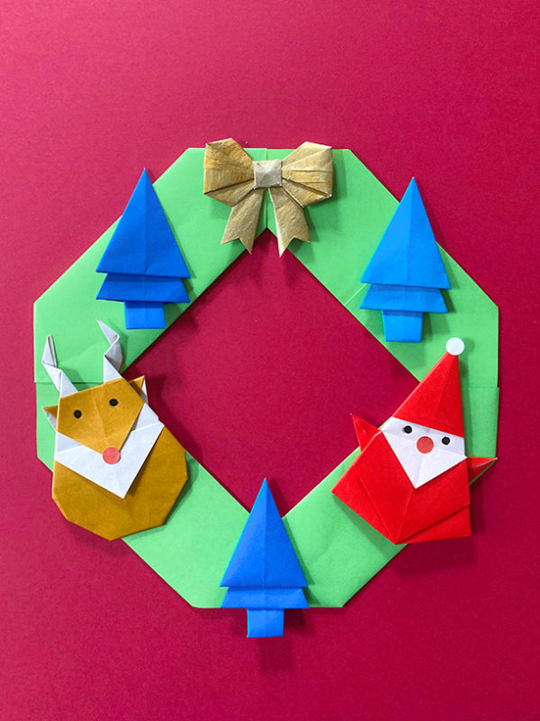 Atelier couronne de Noël origami – Image 2