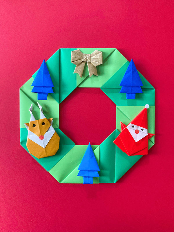 Atelier couronne de Noël origami – Image 4