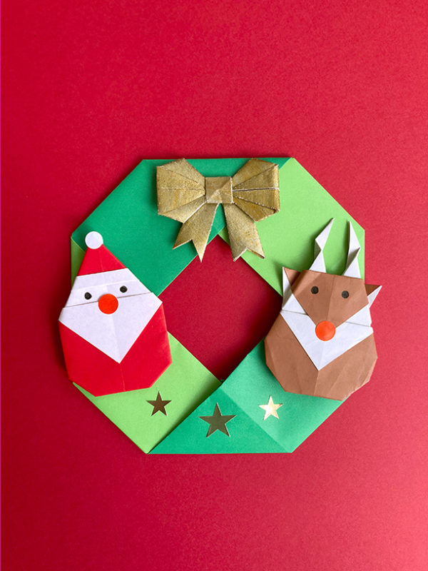 Atelier couronne de Noël origami – Image 6