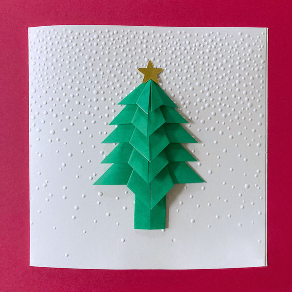 Carte embossage flocons sapin – Image 2