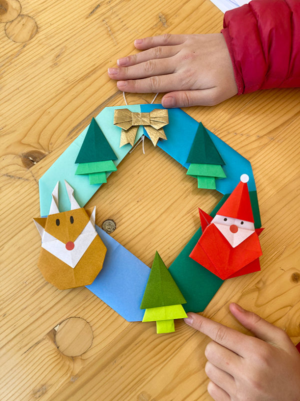Atelier couronne de Noël origami – Image 10