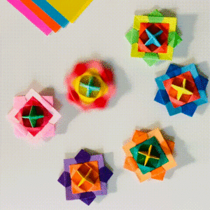 Atelier toupies origami