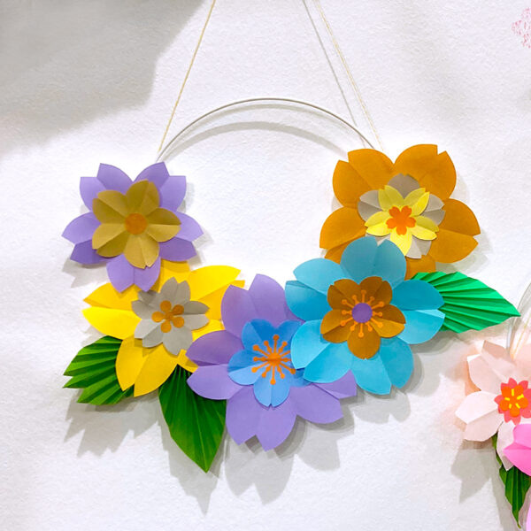 Atelier couronne florale en origami – Image 2