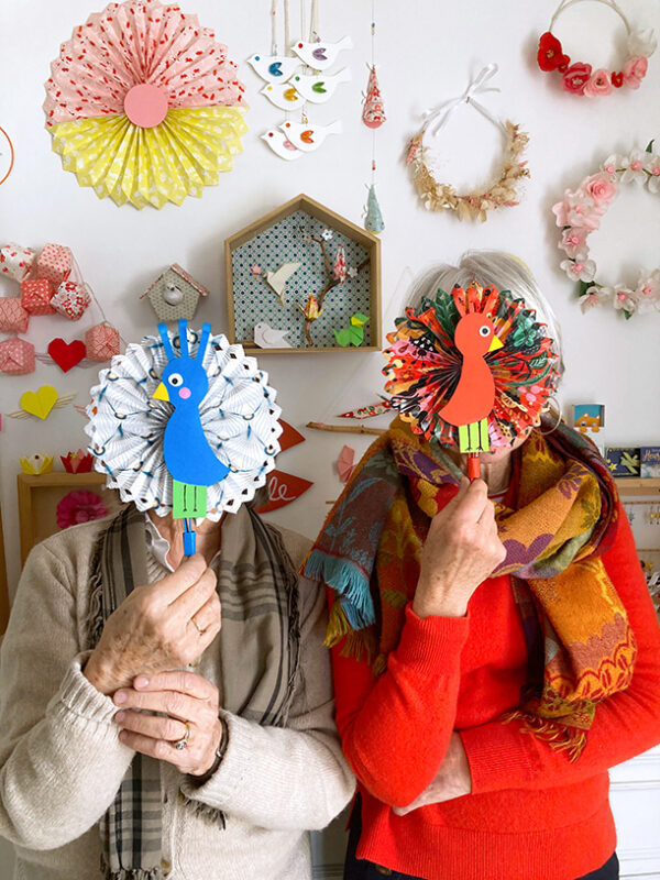 Atelier éventail paon origami & collage – Image 7