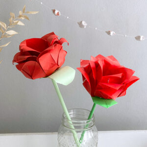 Atelier roses origami