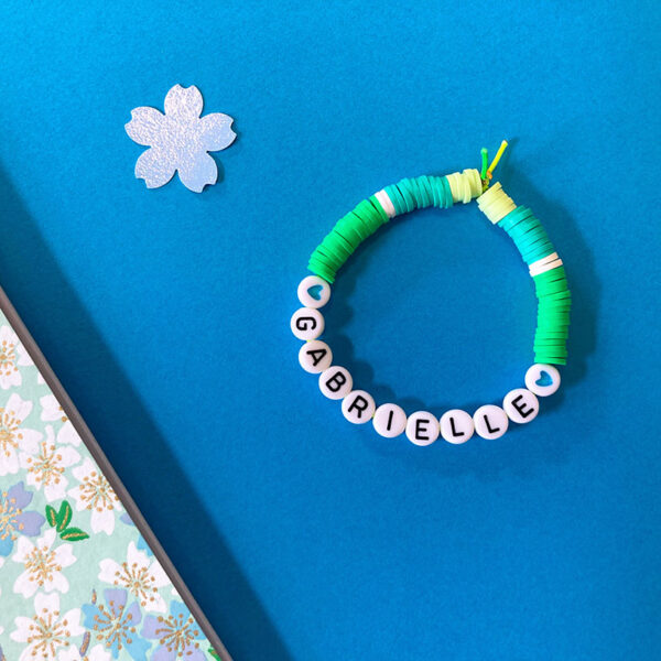 Bracelet personnalisé en perles Heishi – Image 4
