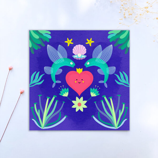Carte animal Totem • Le poisson volant à la perle