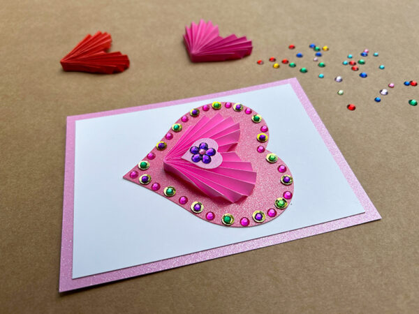 Atelier carterie coeur scintillant – Image 3