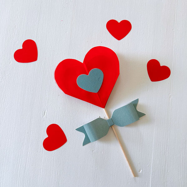 Atelier carterie coeur porte bonheur