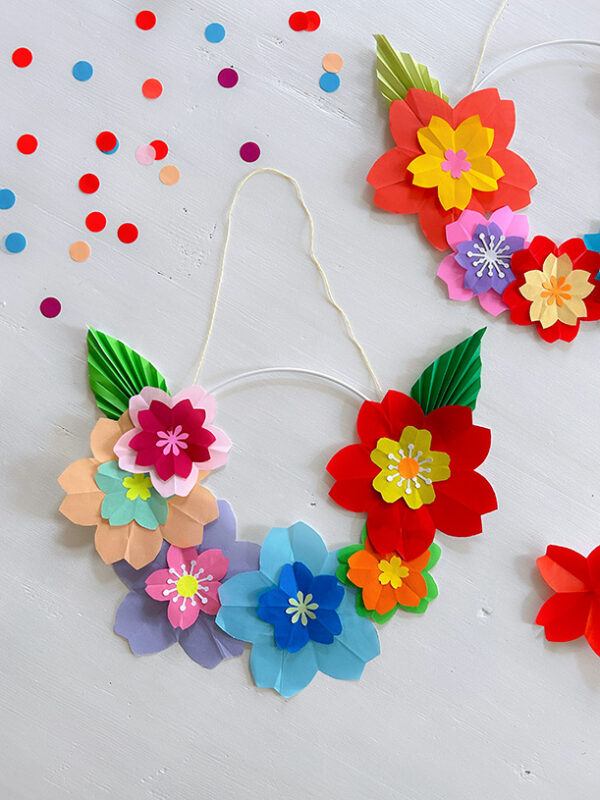 Atelier couronne florale en origami – Image 12