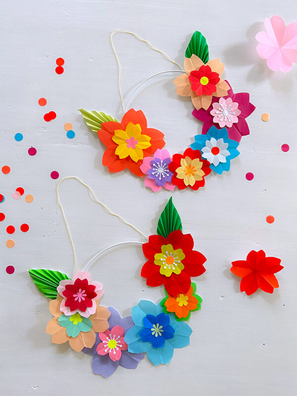 Atelier couronne florale en origami – Image 3