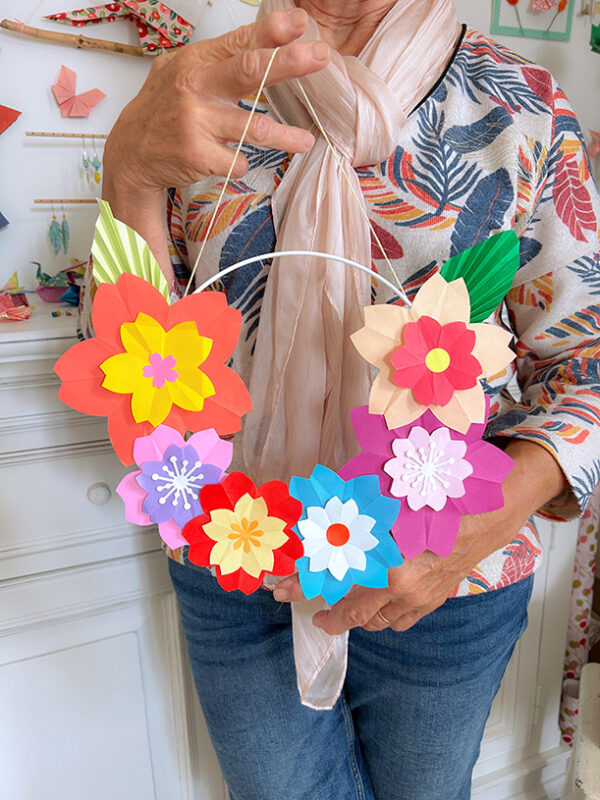 Atelier couronne florale en origami – Image 42