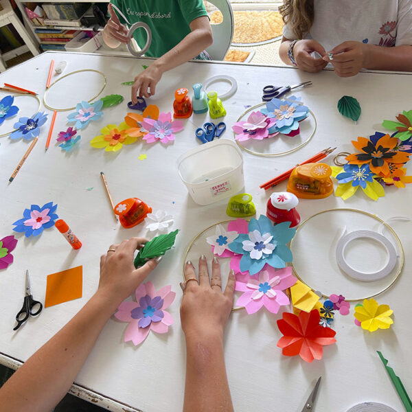 Atelier couronne florale en origami – Image 44