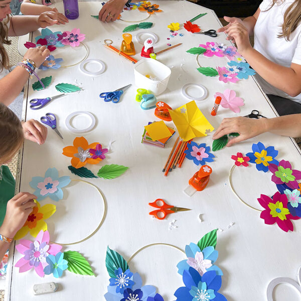 Atelier couronne florale en origami – Image 5
