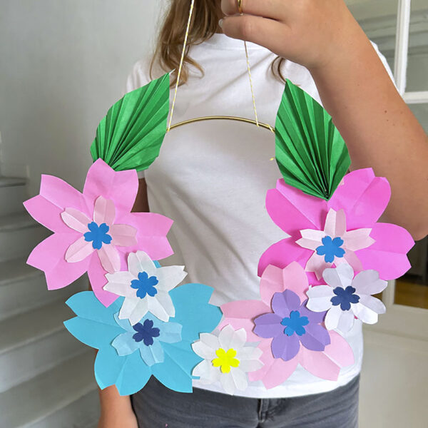 Atelier couronne florale en origami – Image 33
