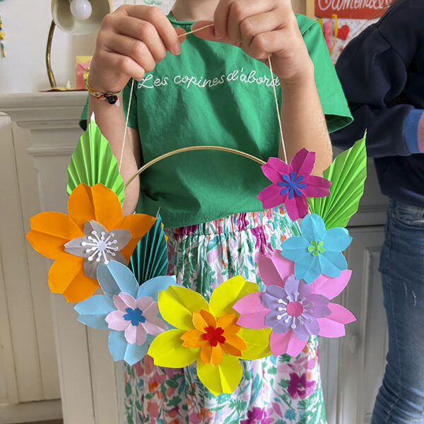 Atelier couronne florale en origami – Image 45