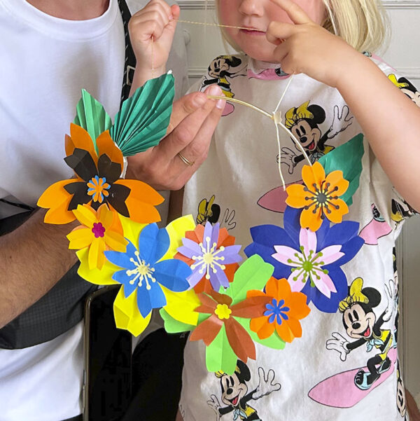 Atelier couronne florale en origami – Image 46