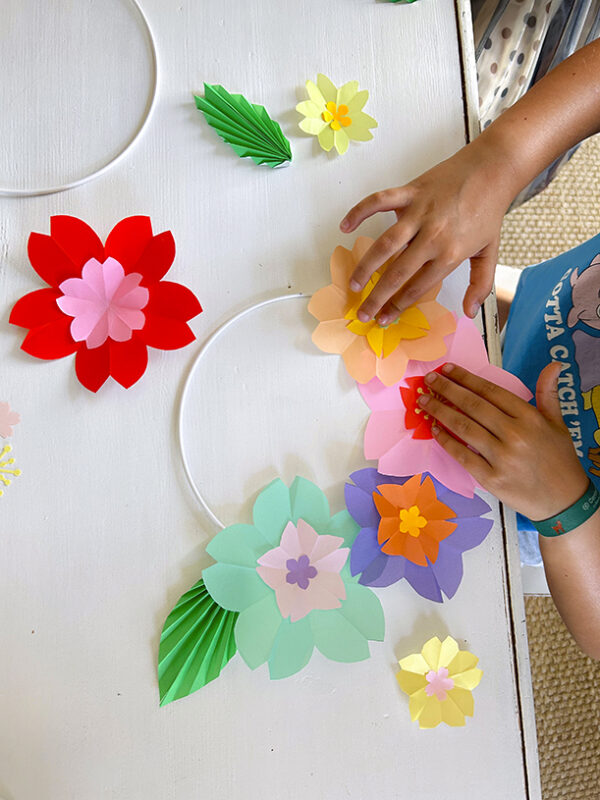 Atelier couronne florale en origami – Image 53