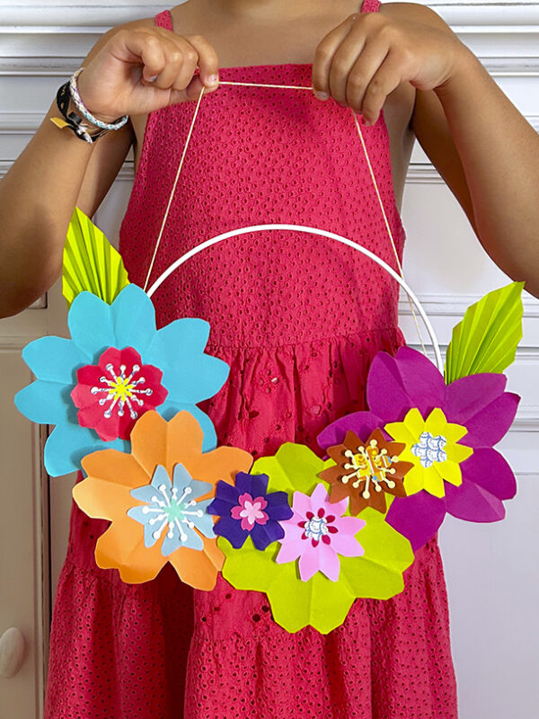 Atelier couronne florale en origami – Image 56